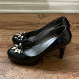 Embellished platform heels